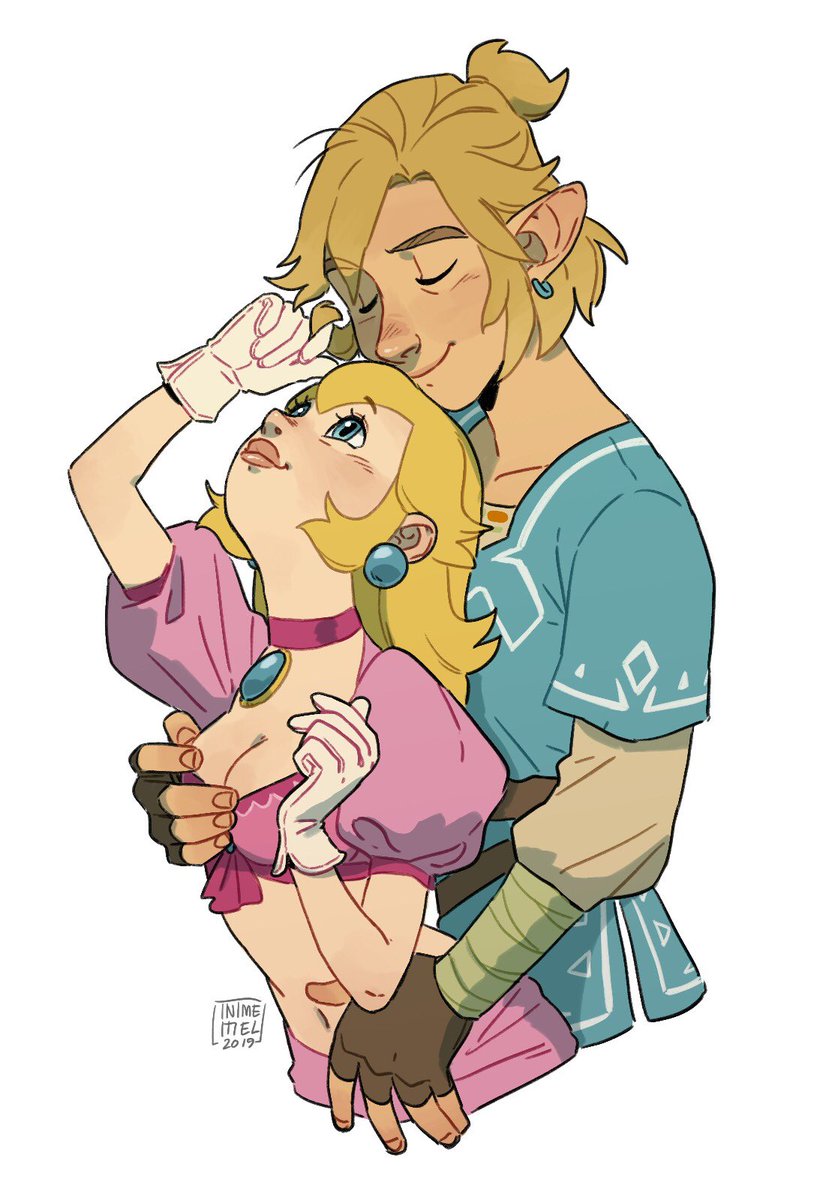 Link x Peach commission for the one and only @sasatseng.