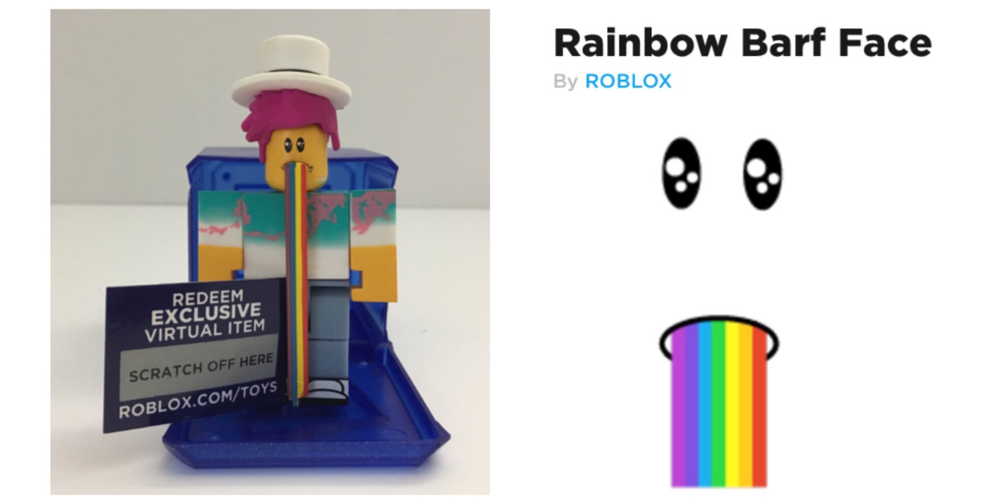 Rainbow Barf Face Toy Roblox Online - roblox barf face