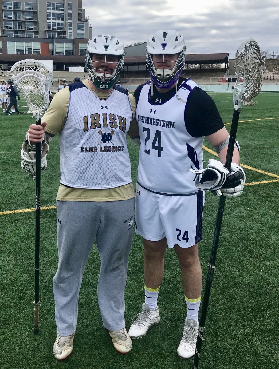 westminster_lax's tweet photo. Colin Gutzmer ‘18 @coling3200 & Robin Seeds ‘15 @robin_seeds Big 10 club match up in Wisconsin: ND v NU; Wildcats won! Once a LAXCAT always a LAXCAT!
#thelonggreenline
@WestminsterATH
@WestminsterCC
@westminsterATL https://t.co/MIG763J2BG