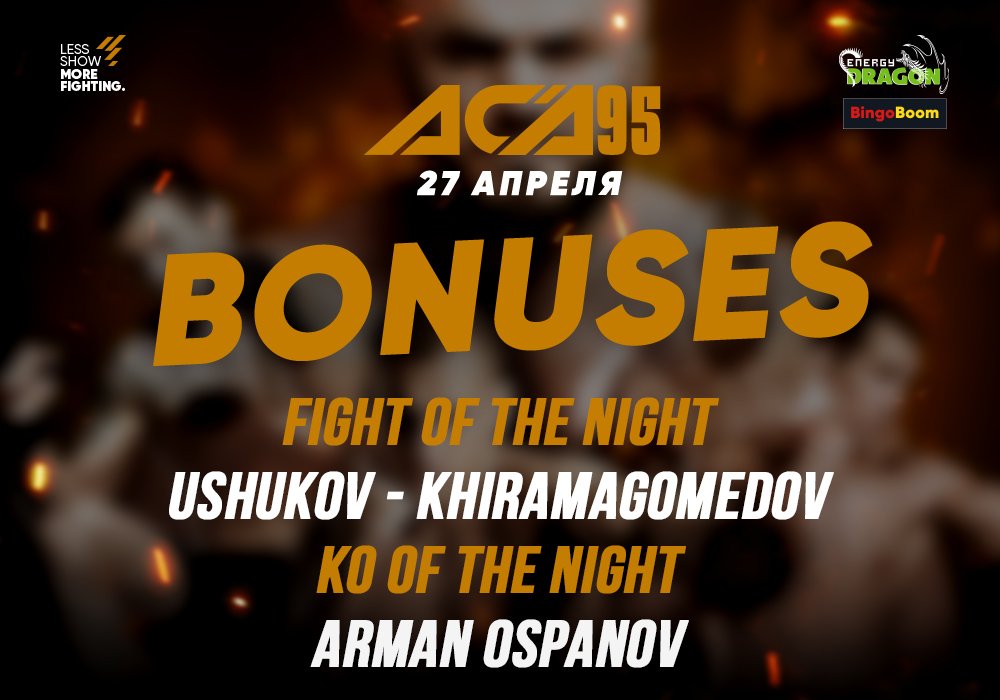 ACA_League's tweet photo. 🔥 #ACA95 POST-FIGHT BONUSES https://t.co/buq5L4eRRD