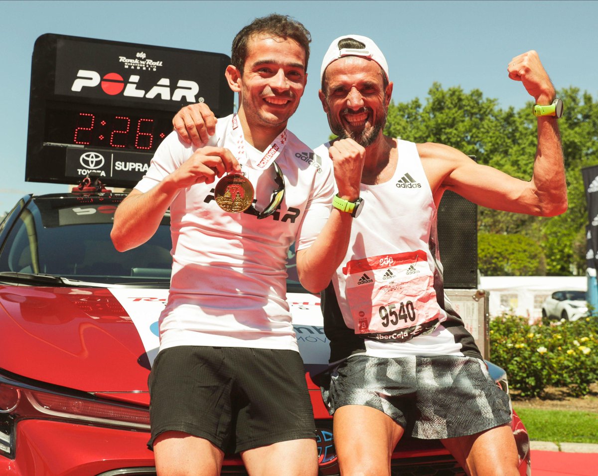 PolarSpain's tweet photo. ¡Misión cumplida!
Nuestros súper #PolarChaser @chemitamartinez y samir.barguil salieron últimos en el @edprnrmadridmaraton y consiguieron adelantar a 7063 maratonianos.
Por cada maratoniano avanzado Polar donará 0,5€ a @egoismopositivo https://t.co/c1VfWxnUg9