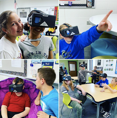 shannonmmiller's tweet photo. Kicking Off An AR/VR Program At Our School With @MergeVR You will find the resources, presentation, tips and tricks on how we did this at #VanMeter @vanmeterschools in this post!  https://t.co/BX25szgmKu #futurereadylibs #tlchat #edchat #edtech #ISTElibs #inTLchat #ARVRinedu https://t.co/8zDPAB0xRt