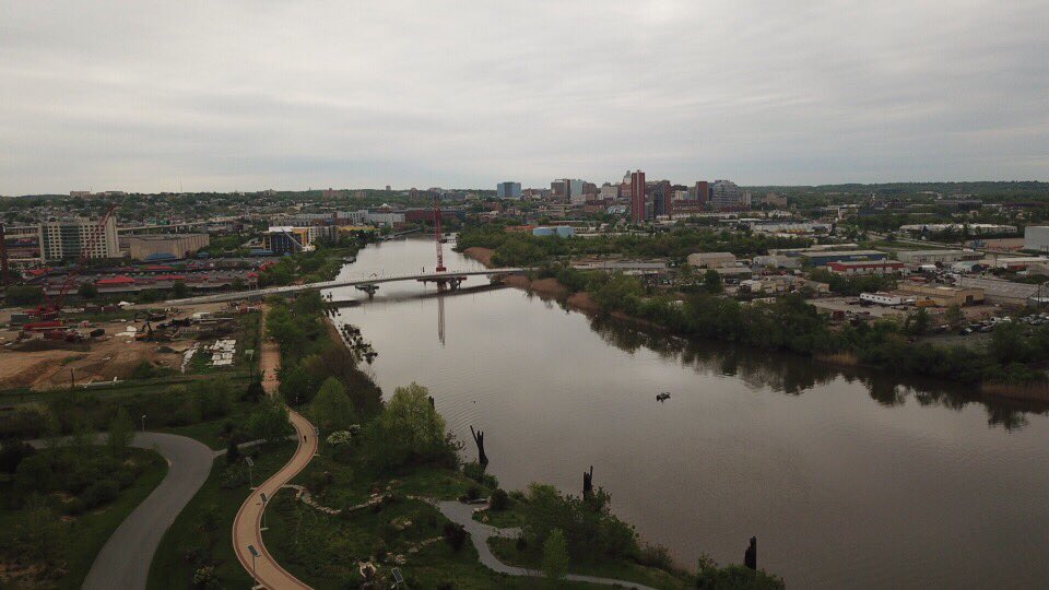 DEMarathon's tweet photo. Views from above @VisitWilmington ! https://t.co/kzehkwfwyv