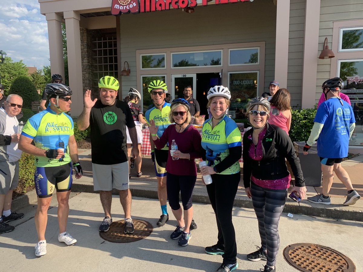At the first rest stop with Mayor Henry and Council Members Wilsey and Judy