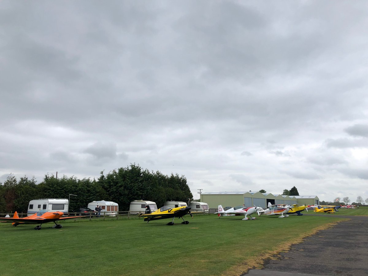 The weather at Breighton starting to look bit brighter. Pilots getting ready to fly. #aerobatics #breighton #yorkshire