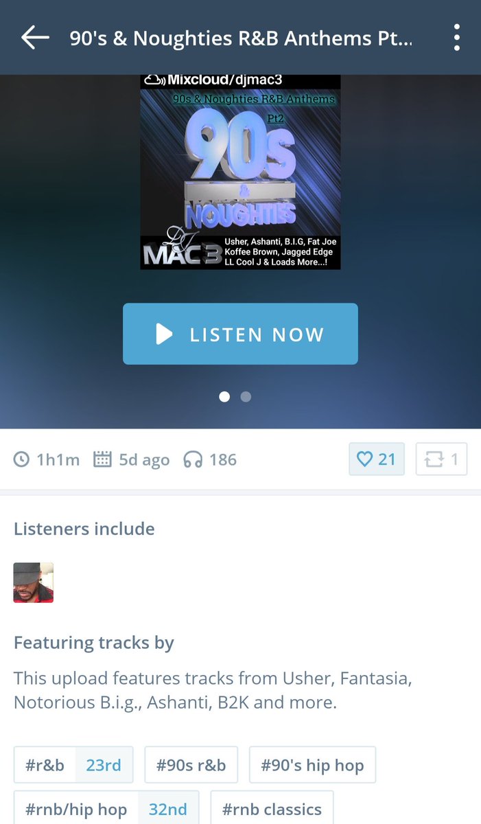 DjMac_3's tweet image. Thank YOU Thank YOU Thank YOU My 90s &amp;amp; Noughties R&amp;amp;B Anthems Pt2 Is 23rd in the #mixcloudcharts Listen Below &amp;amp; Pt3 Will Be Uploaded LATER TONIGHT! #rnbmusic #RnB
mixcloud.com/djmac3/90s-nou…
Here Is 90s &amp;amp; Noughties R&amp;amp;B Anthems Pt1 #hiphop #music #90s
mixcloud.com/djmac3/90s-nou…
