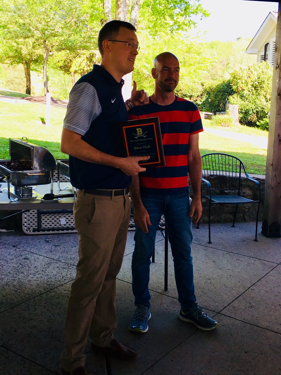 TWHunterMiddle's tweet photo. We want to thank Mr. Clark for 16 years of service &amp; dedication to TWH! He will be missed! - we wish him the best of luck in all of his new adventures! #bucpride https://t.co/UvRAD7hUOB