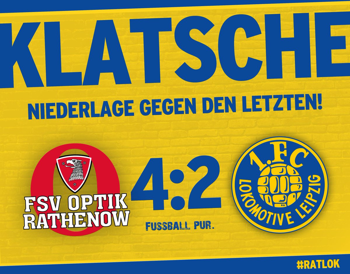 1fclokleipzig's tweet image. Nach dem Pokalaus in Chemnitz findet die Loksche noch nicht wieder in die Spur und verliert trotz früher Führung durch Ziane mit 2:4 in Rathenow. Durch zwei Elfer in fünf Minuten drehte Rathenow noch früh in Hälfte eins das Spiel.

#RATLOK #fcl1966 #fußballpur