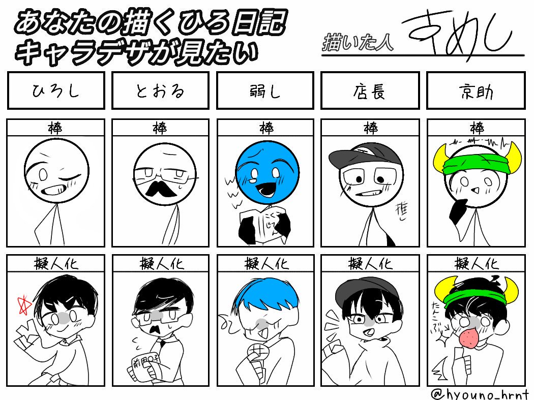 あなたの描くひろ日記キャラデザが見たい Hashtag On Twitter
