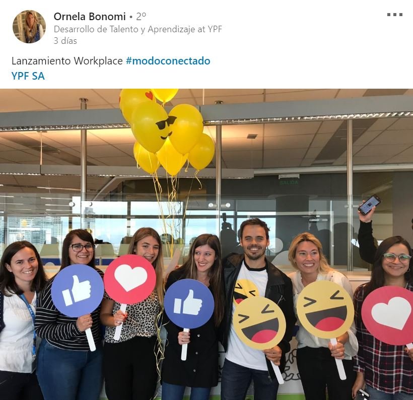MaxiBlanc's tweet photo. Como CEO de @BWcomint (único Partner oficial de Workplace), no me deja de sorprender el potencial de @WorkplacebyFB en el lanzamiento en @YPFoficial Aquí algunas de las fotos que publicaron sus colaboradores #ModoConectado
@WorkplacebyFB está transformando la forma de comunicarse https://t.co/kZwv0fJwJx