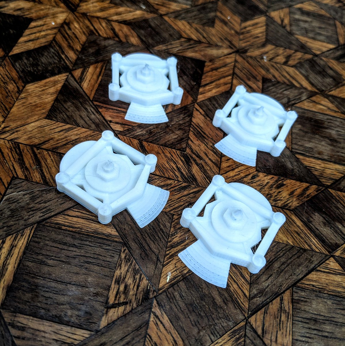 Custom #3Dprinted temple models v.1 have arrived! #screenshotsaturday #3DPrinting #prototype #indiegame
