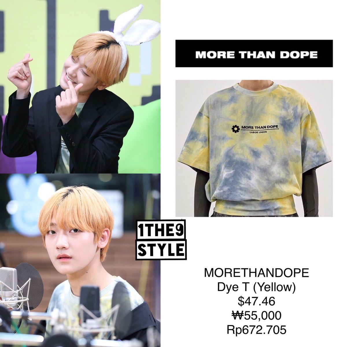 wishiingstars's tweet photo. Park Sungwon wearing #MORETHANDOPE Dye T (Yellow)
📷: Idol Korea
#1THE9Style_Sungwon #SungwonStyle #Sungwon #ParkSungwon #성원 #박성원 #원더나인 #1THE9 #1THE9style #Ateam https://t.co/4zqEfbpkrw