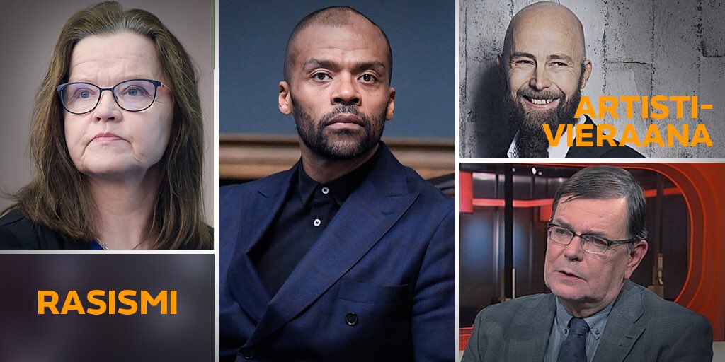 MTVUutiset's tweet photo. STUDIO - rasistisia ajatuksia
.
Tänään @Maikkari kello 22.35. Mukana @PaiviNerg Kalle Löövi @janitoivola ja @VesterinenYhtye Toimittajina @Nina_Rahkola ja @kirsialmsiira #mtvstudio https://t.co/AzFytyuT6L