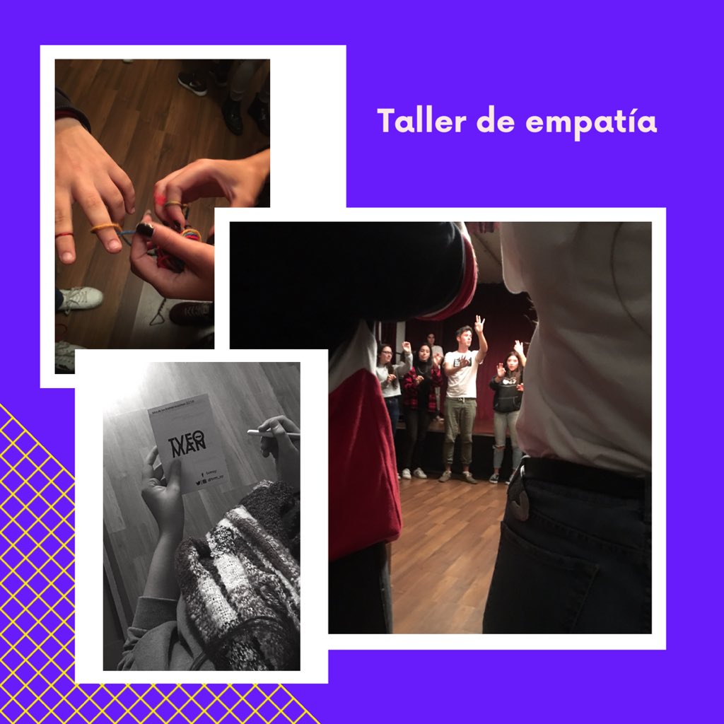 holatvm's tweet photo. Día de estreno y felicidad! 🥳
▶️ Más de 70 jóvenes participaron en nuestro nuevo taller y no podemos más de agradecimiento 💜
#DGVJ #BuenasAccionesUy #HablemosDelTema #NoEstasSolo #Empatia https://t.co/NFqPog0RPo