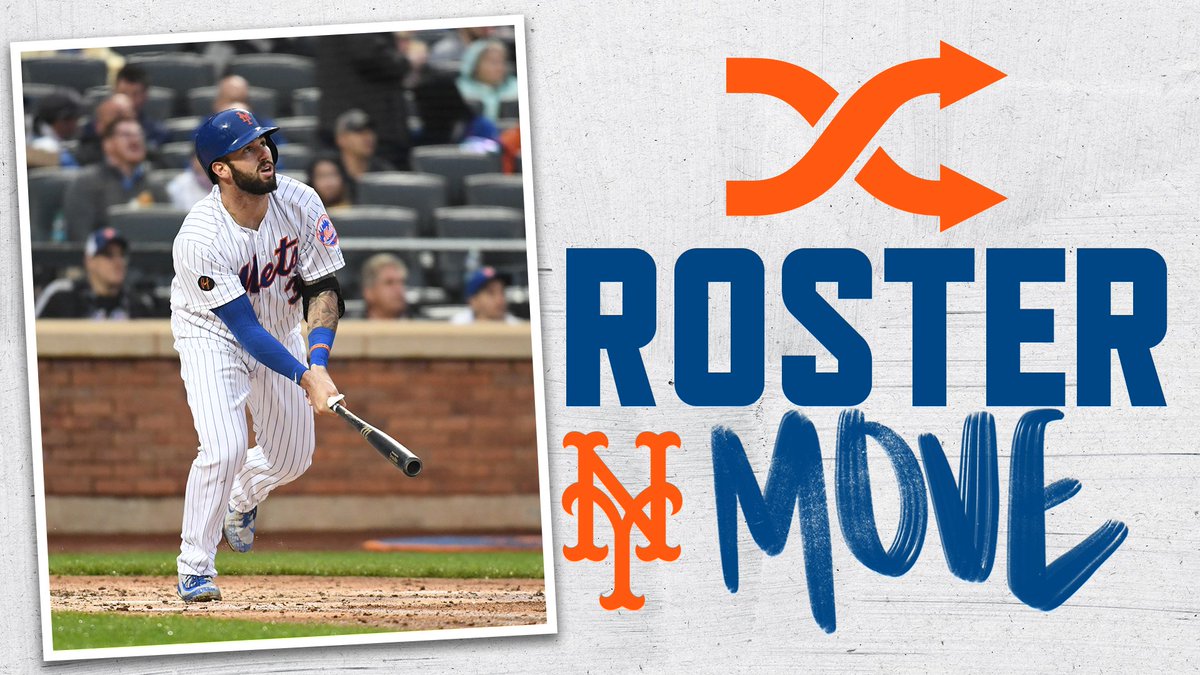 Mets's tweet image. We’ve designated Travis d’Arnaud for assignment and recalled Tomás Nido. #Mets