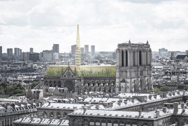 rinnovabiliit's tweet photo. Il progetto: ricostruire il tetto di #NotreDame come una grande #serra didattica. #Piante e #alberi visibili attraverso i pannelli in vetro della serra, un apiario al posto della guglia centrale: così lo #StudioNAB reinventa la cattedrale.
#architettura
➡ https://t.co/qf19GD8wF0 https://t.co/a6g0Vk1g5C