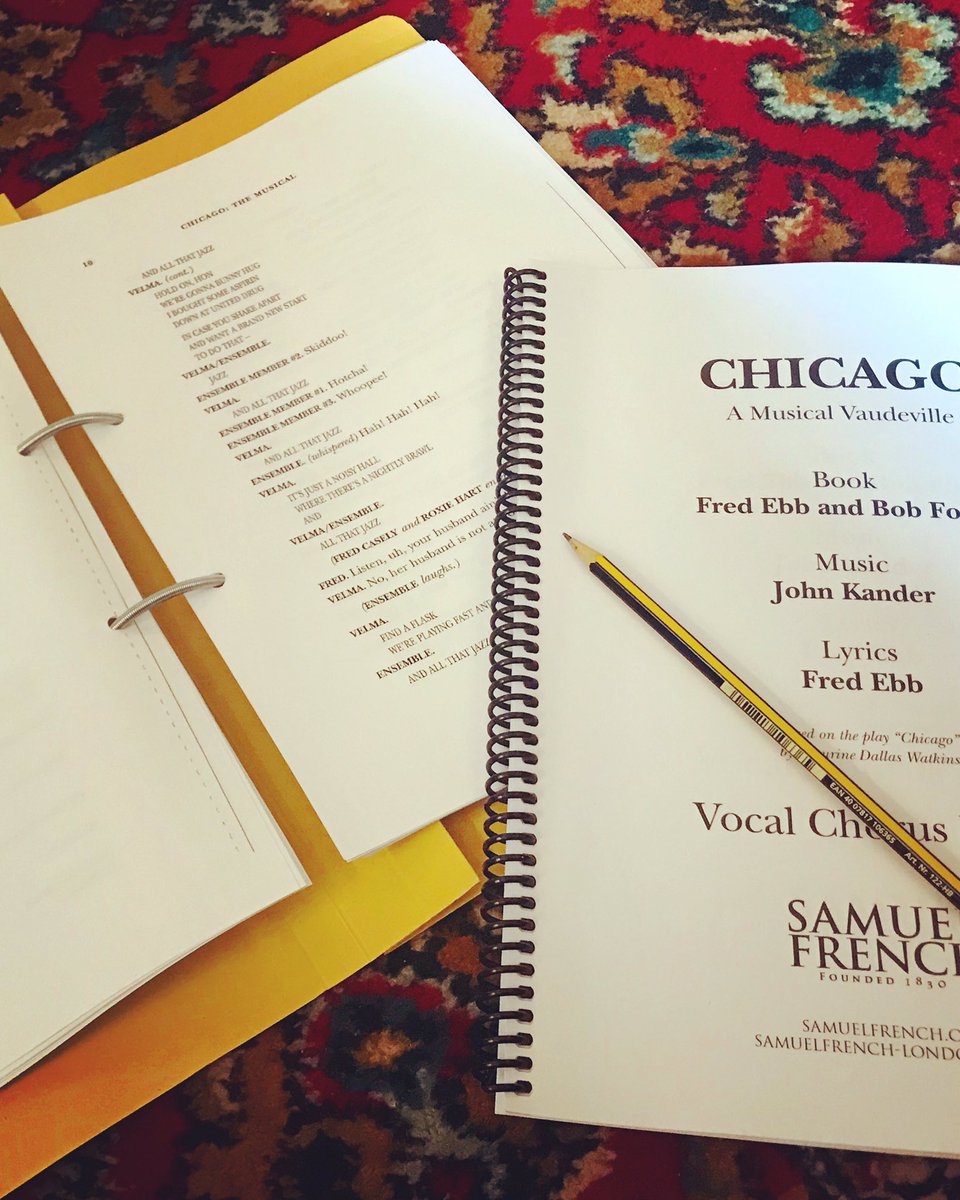 We had a suitably fabulous first rehearsal for #Chicago today. This is gonna be FUN.