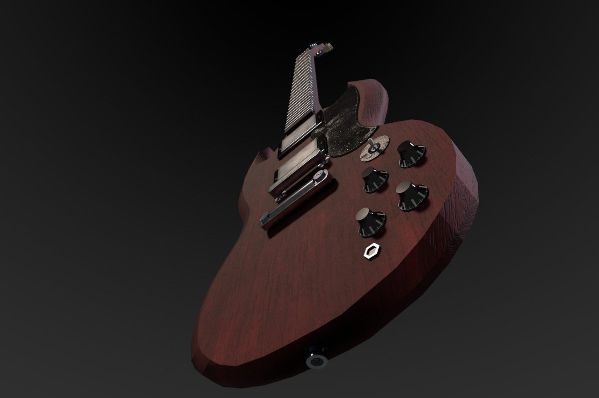 After the show last night, I was reminded of this guitar I modeled sometime ago. Seeing it now, I can clearly see many things I can improve. xD
#3dmodels #3dmodeling #Maya #SubstancePainter