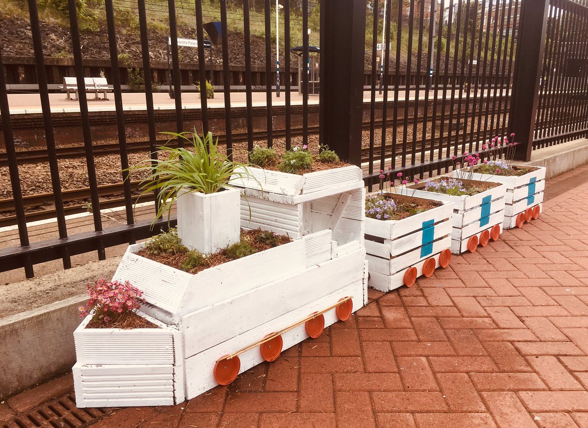 AllyPallySt's tweet image. Fantastic day making the Geranium Train! Added some Almera and Phlox for perennial colour, with @CultivationSt @sunshinegardcen geraniums still babies coming through. Lots of junior train-lovers VERY excited about the #class717!