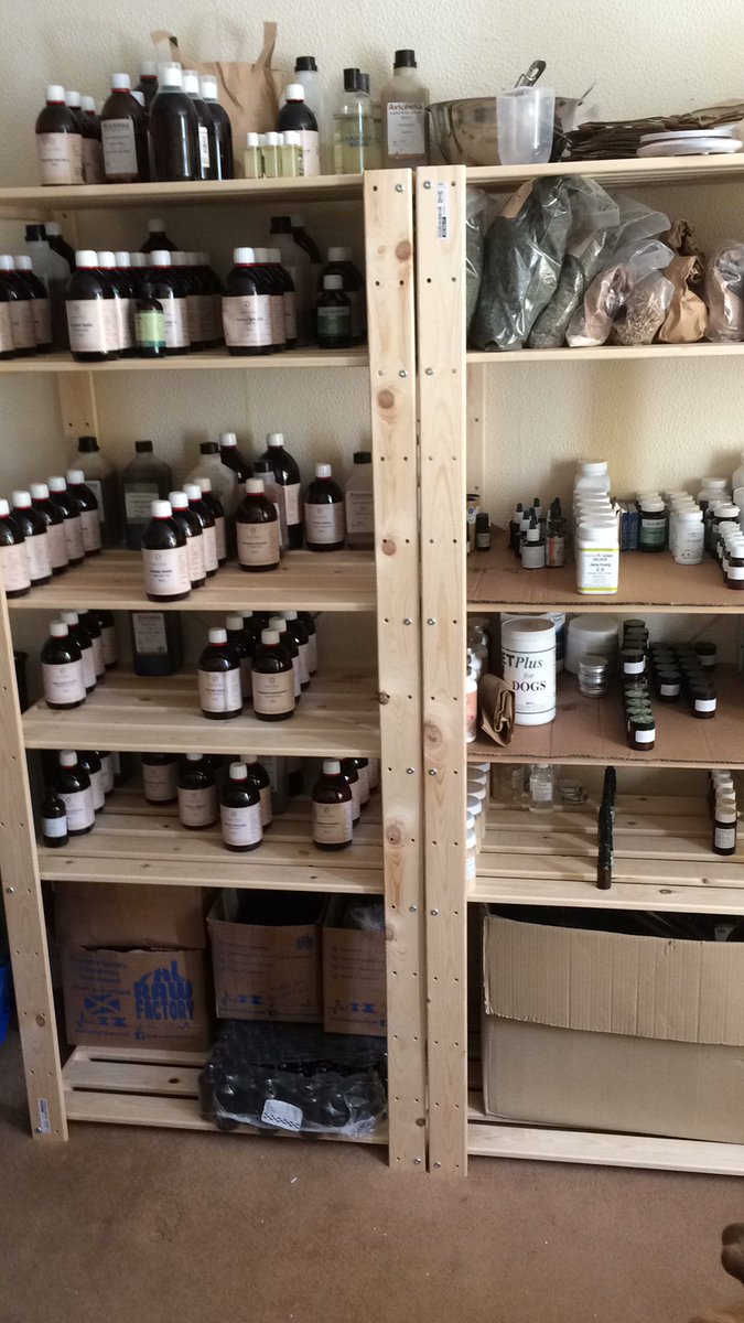 ReaganCarnwath's tweet photo. Fully stocked dispensary @HerbalVetScotland. Sending herbal medicine to animals under our care every Tuesday and Thursday. https://t.co/k5lKq0y7mg