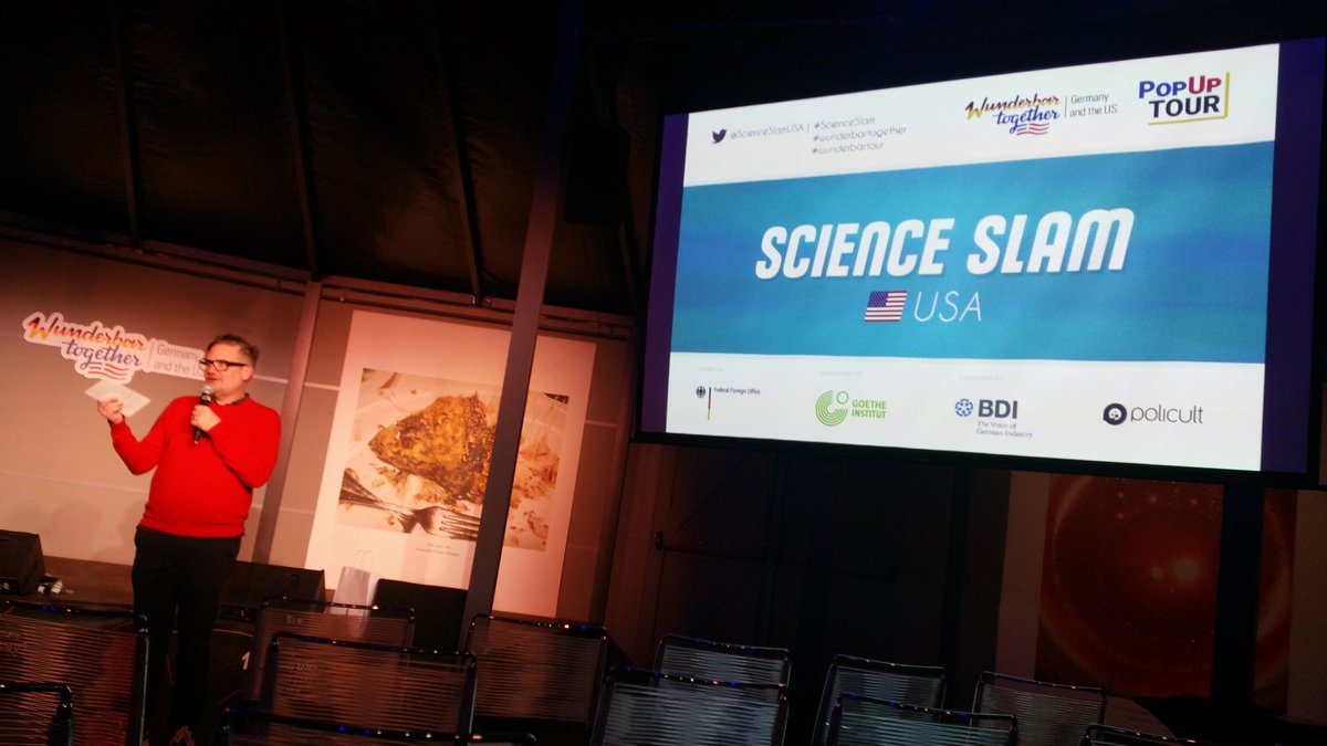 Kid's #Scienceslam in Chicago with Drew Portnoy warming up the audience for four fantastic slammer from the US and Germany
#wunderbartogether
#wunderbartour