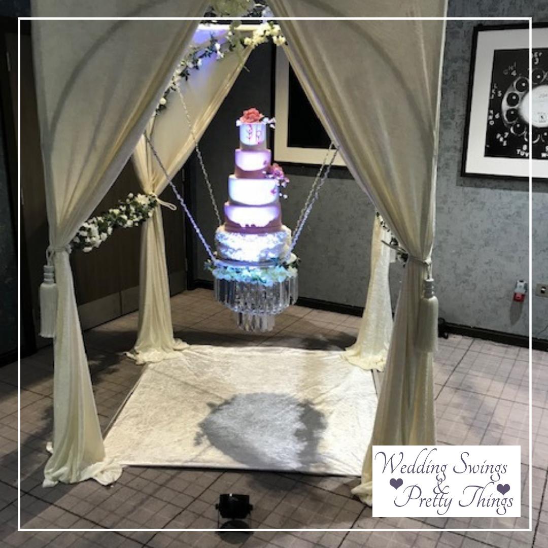 If you enjoy a little bit of #bling, of course you want to incorporate it into your #weddingday! Let us help with our state of the art cake swings! #weddingdaychat ow.ly/TyvJ50qALwx