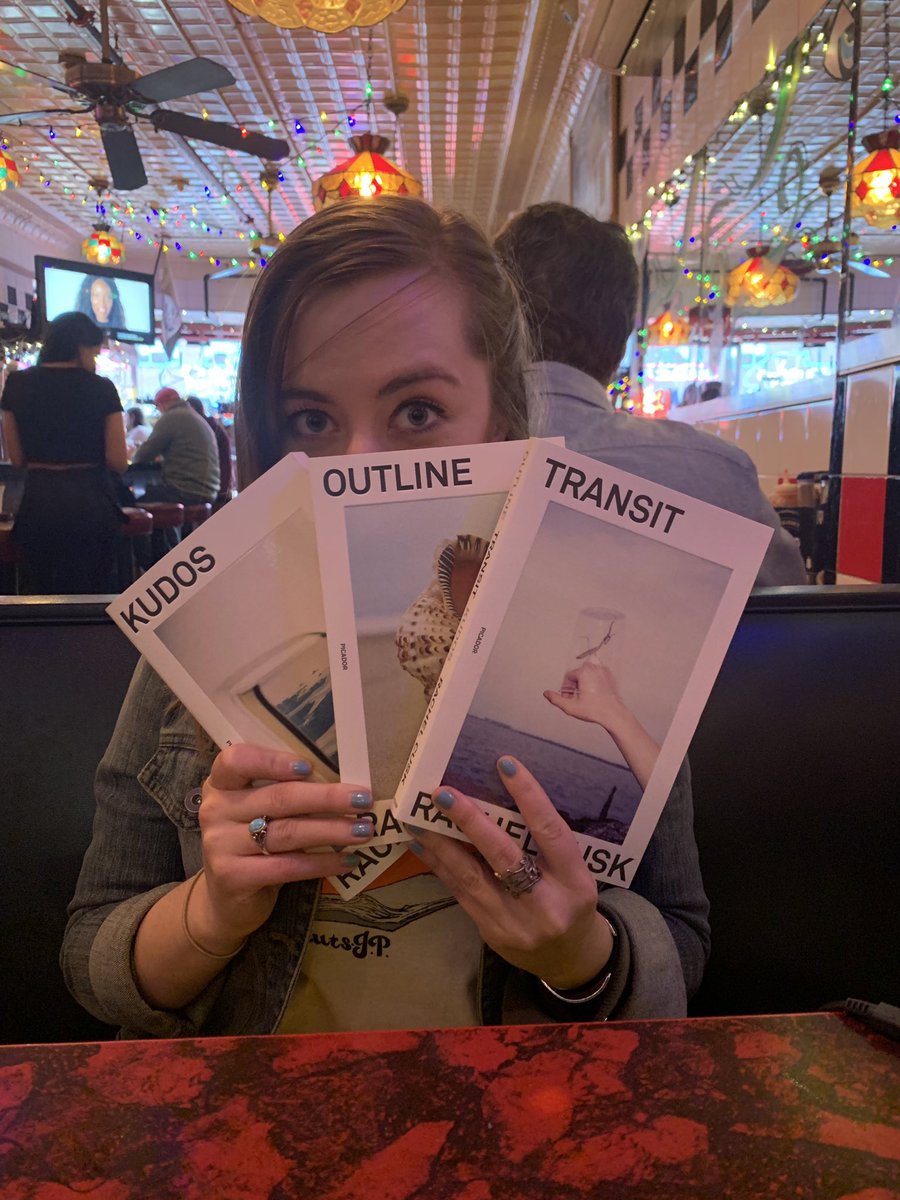 IBD_Boston's tweet photo. Who has a bookstore day hangover?! Clarissa ( @bks_insidenout )is back to slinging books @mitpbookstore and Katie ( @katie_eel ) is enjoying her brand new editions of Rachel Cusk’s trilogy! https://t.co/B063QwZlu7