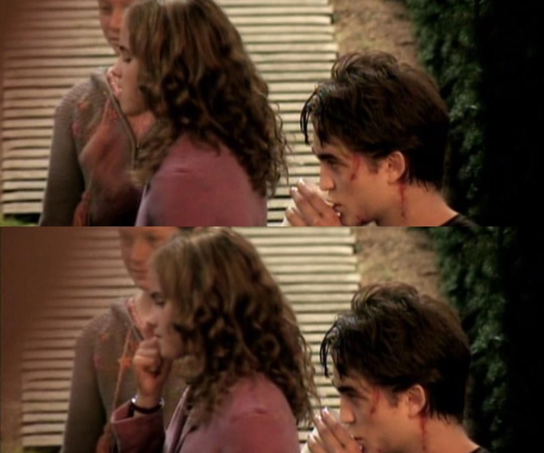 Throwback: #EmmaWatson, #RobertPattinson e #BonnieWright nos bastidores de  'Harry Potter and the Goblet of Fire' em 2005., image size:1080x900