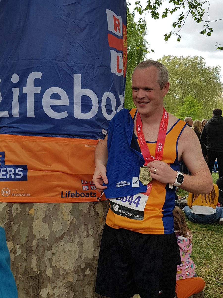 jofraser332's tweet photo. @JamesFisherPLC well my brother completed the London Marathon today, running in aid of RNLI. Well done Steven Mitchell and thanks to James Fisher for your donation. https://t.co/skk3y43RDB
