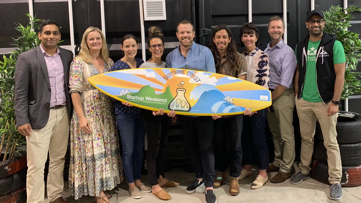 And the winners of #SunshineCoast  #TechStars #StartupWeekend are: 1st place 51 For Purpose; 2nd place We Gut It &amp; special mention to EGO! Congratulations to everyone who participated in #SWSC2019 a BIG thank you to <a href="/reneecoman/">reneecoman</a> this yr’s committee, my fellow mentors &amp; the judges.