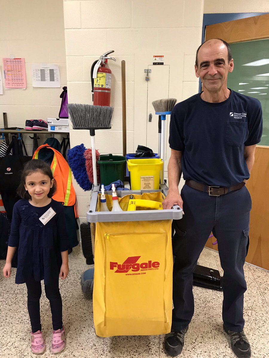TottenhamPS's tweet photo. Friday was Custodian Appreciation Day at TPS. We all wore blue & expressed our appreciation for the hard work that Mr. Pilon & Mr. Houser do every day to keep our school safe & clean. A quote from a Kdg. student-βOur school sparkles just like Mr. Pilonβs smile!β An awesome team! https://t.co/URK0mXkb3c