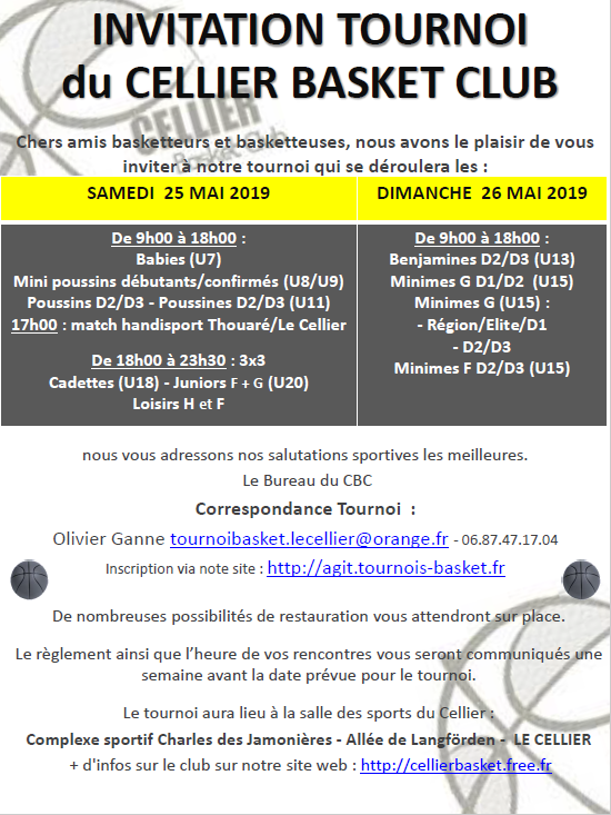 DregP's tweet photo. Le tournoi de #basketball du Cellier est imminent.
Inscription sur https://t.co/fmNEMIOLxG https://t.co/Jqv5wB8uM8