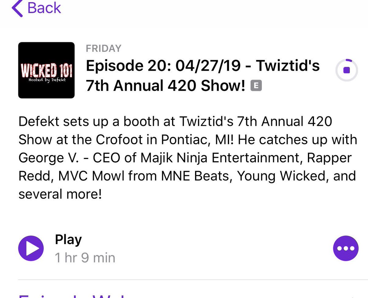 The latest episode of <a href="/wicked101show/">Wicked 101</a> is live on all platforms! Itunes, Spotify, stitcher, YouTube... If you missed it, go get caught up! <a href="/majikninjaent/">Majik Ninja Entertainment</a> #wicked101