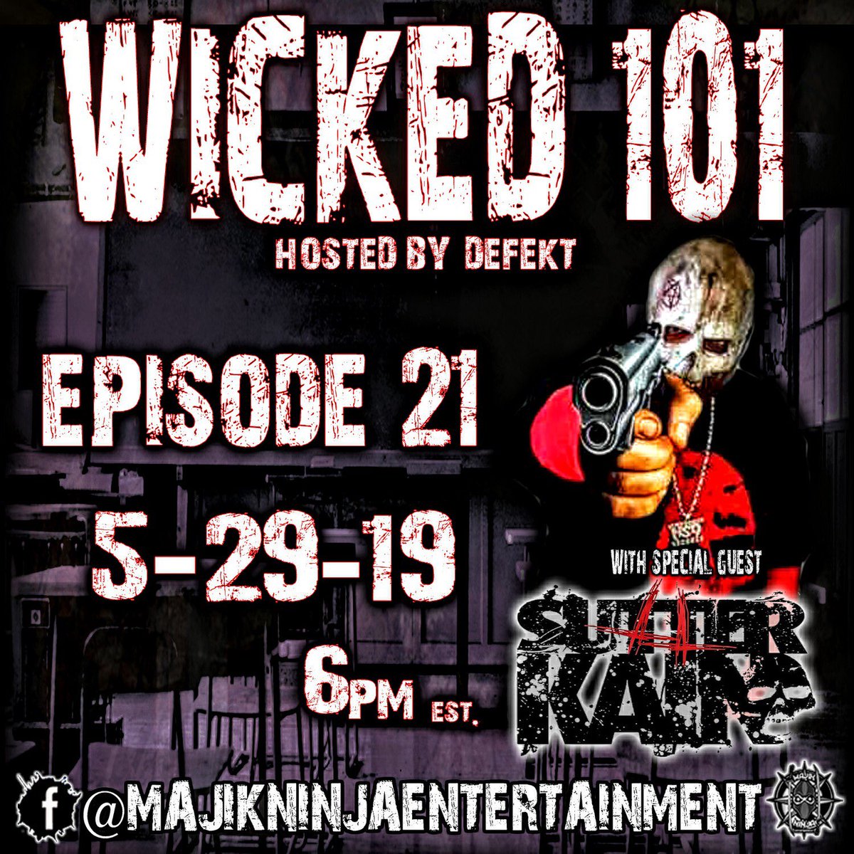 Episode 21! <a href="/SutterKainNSD/">Sutter Kain/DJ Bless</a> joins <a href="/that1killa/">Defekt</a> on <a href="/wicked101show/">Wicked 101</a> on 5/29!  Mark your calendars now! This is going to be a big one! #mneradio #wicked101 #wicked101show #history <a href="/majikninjaent/">Majik Ninja Entertainment</a>