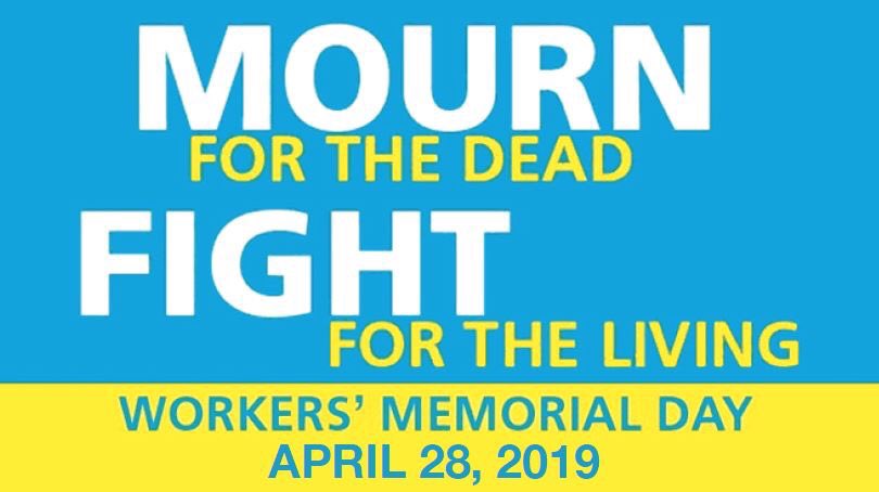 Today we are honoring those we lost and protecting those still working. Stay safe this Workers Memorial Day. 
#UnionsMakeWorkSafer #UnionStrong #WorkersMemorialDay2019