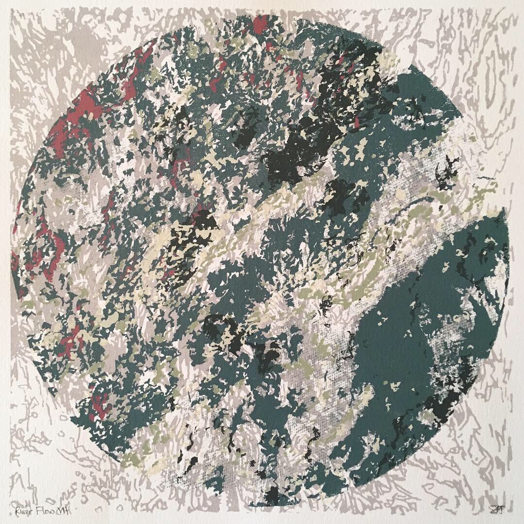 drawntopaper's tweet photo. Happy to be donating this screenprint for a charity auction @KaleidoscopeGa next weekend to raise money for the charity @Hospital_Rooms Come along Sat 4 May 1-4pm @printfest7 
.
.
.
.
#artauction #print #screenprint #riverflow #printmaking #ukprintmakers #contemporaryart https://t.co/oYTpRRXRaV