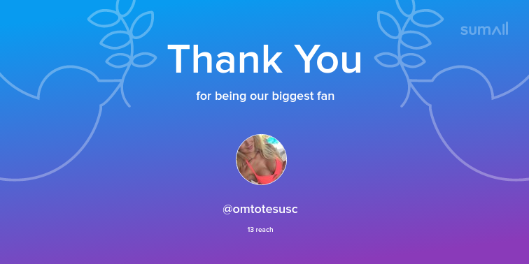 WeGameDev's tweet image. Our biggest fans this week: @omtotesusc. Thank you! via sumall.com/thankyou?utm_s…