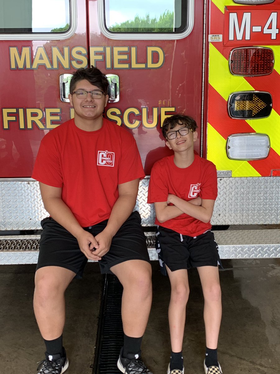 liciabug2215's tweet photo. We had so much fun at the Mansfield Fire station this morning. We helped clean the fire trucks for our church’s community outreach.  @NoahP2023 @PEleven77 
#wrbc #wrbccommunityoutreach #givingtoourcommunity https://t.co/vsy09eWbPL