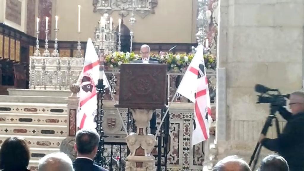 lanuovasardegna's tweet photo. Sa die de sa Sardigna, la messa in cattedrale a Cagliari - VIDEO https://t.co/W1Eo3UPvXn https://t.co/tNZLVGTGwA