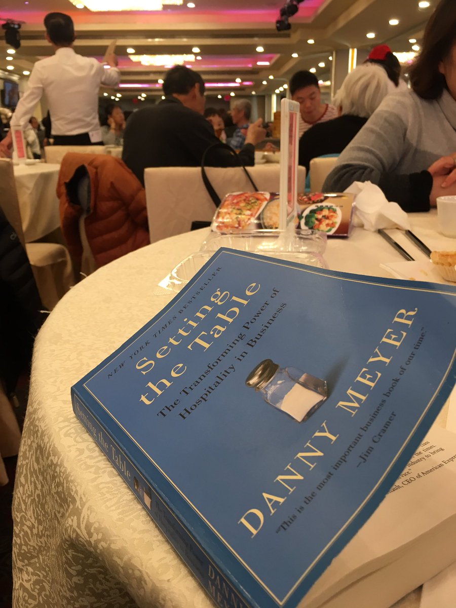 thekevinwang's tweet image. Just started chapter 2 of @dhmeyer’s #SettingTheTable, over Sunday dim sum In Flushing... so inspiring.