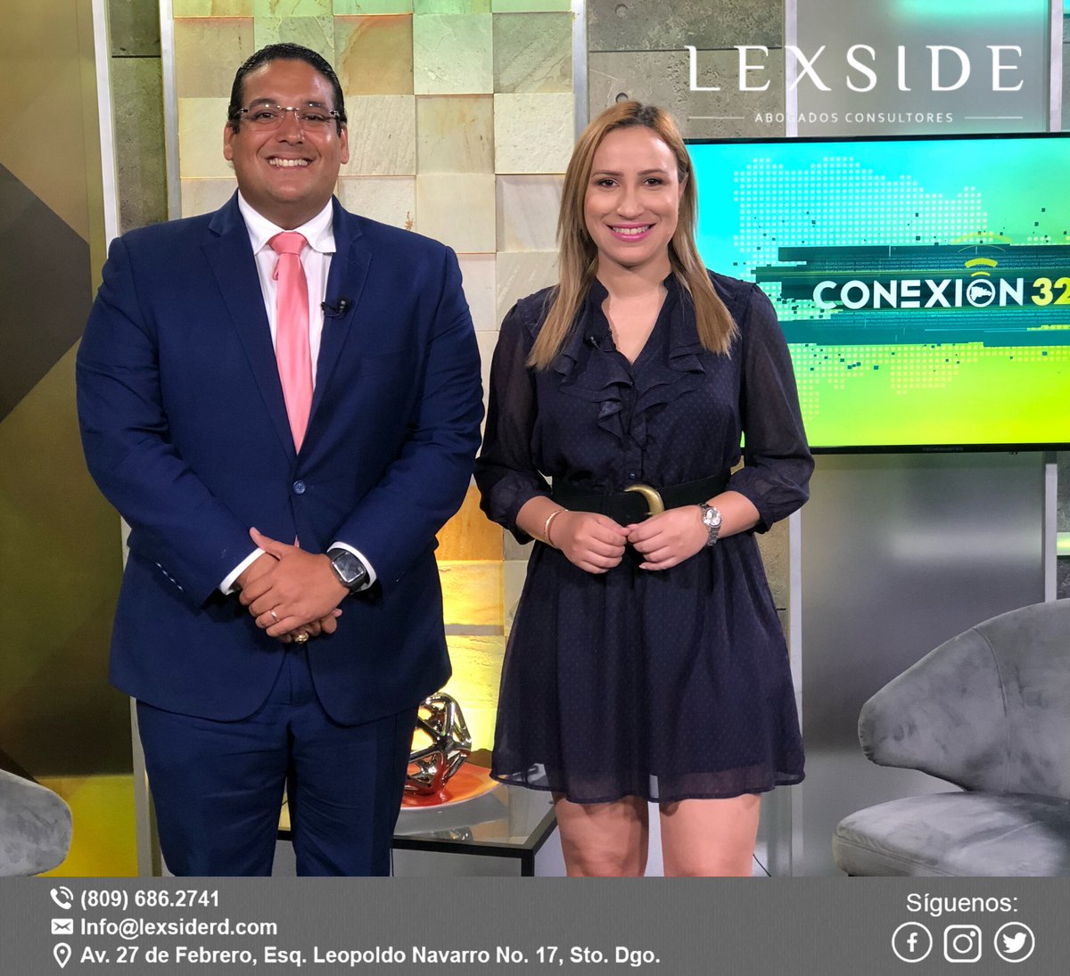 LexsideRD's tweet photo. Agradecemos a la periodista #susanrodriguez de #conexion32 del canal  @vtv_rd donde fue entrevistado nuestro socio fundador @JuanGratereaux sobre los aspectos y derechos #laborales, en @lexsiderd tenemos un compromiso mayor, no se la pierdan mañana en el canal (32) de 6/8AM. https://t.co/aL5qmeMf3x