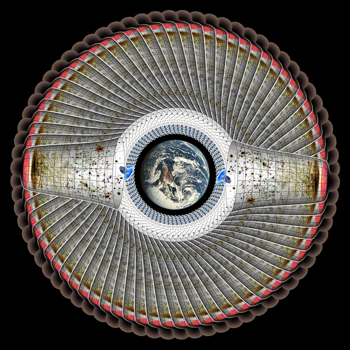 FallingBodies's tweet photo. @Rainmaker1973 #CMBoSphere #GeoCentricUniverse
#CosmicMicrowaveBackground #Boundary of the #ObservableUniverse is #EvenlyDistributed #InEveryDirection #AboveEarth at the #UniversalCentroid as #WMAP #PreciselyMeasured, #AxisOfEvolve is #PerfectlyAligned with the #SolarEclipticPlane #AboutEarth. https://t.co/eIWQYIU57N