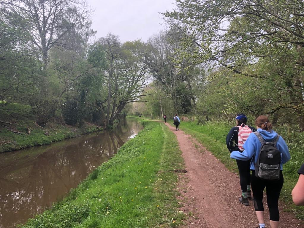 Donaldsons_CCB's tweet photo. Final straight back to school. The path along the canal for our girls #pathoutofpoverty for the rural communities of South Africa. #endurance #walkedallday https://t.co/cHyipPQuk3