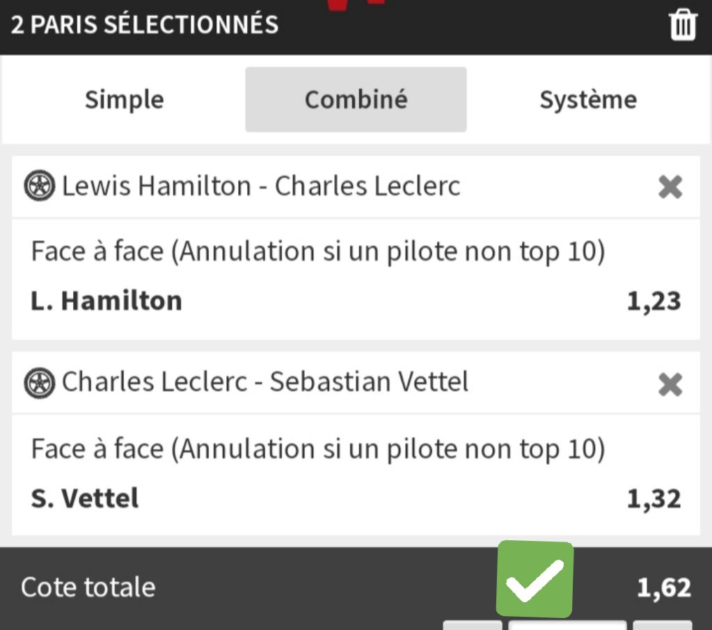 UnderPronos's tweet image. Combi safe du jour : ✔