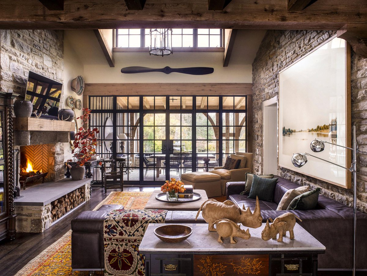 Updating a #stone #house in Baltimore County 👉 ow.ly/VBUE30oxW5t | <a href="/nytimes/">The New York Times</a> | #renovation #decoration #InteriorDesign