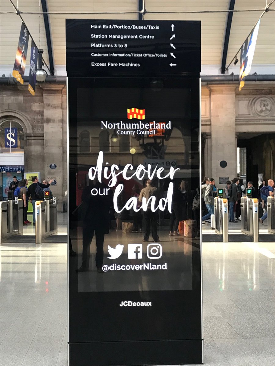 RedsteadsFarm's tweet image. #Northumberland ⁦@discovernland⁩ great marketing in Newcastle Central Station it’s a shame you can’t answer your emails as quick 🙄
