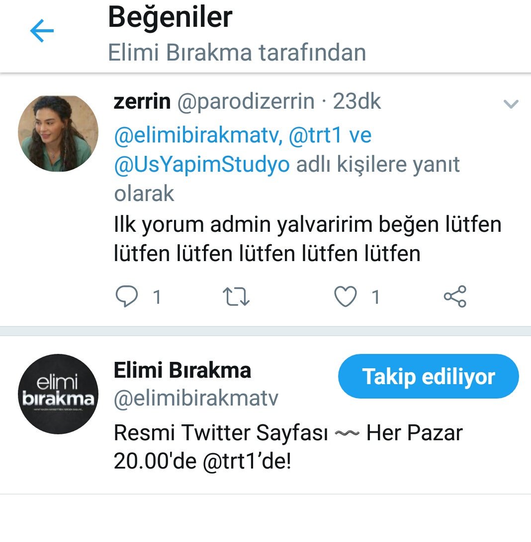 Admin ilk beğeni mi aldım  bugün ayrıca dizide var bol reytingler inşallah #SenVarken
