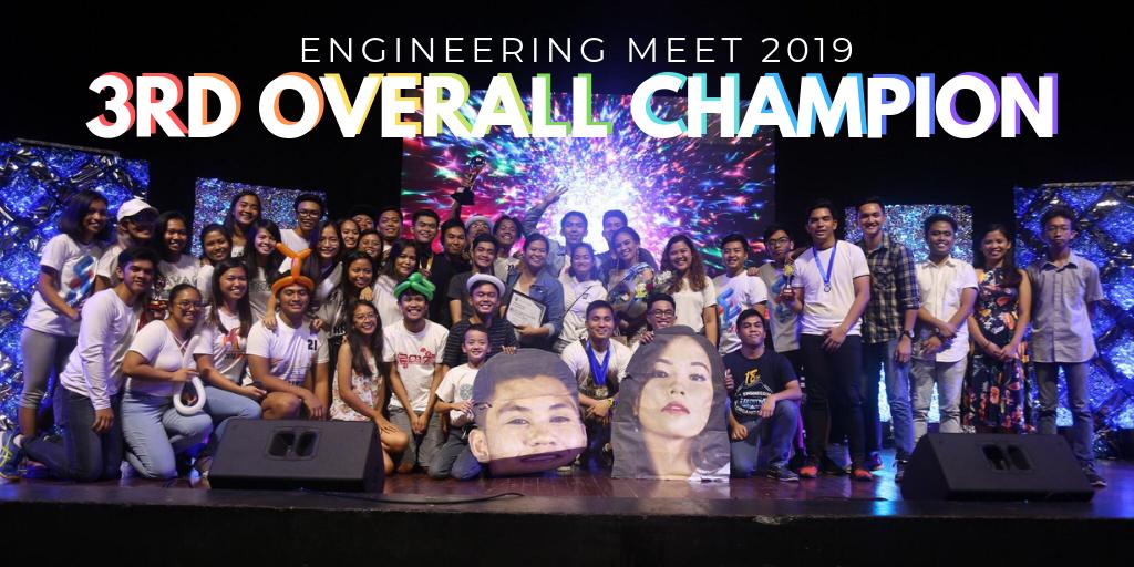 CEO_Executives's tweet photo. 3RD OVERALL CHAMPION!! 👌🏆

Congratulations, CEO! At last, we made it to the Podium! Thank you, Executives, for striving to be better and better every EngMeet season! We shall all take pride of this great milestone! 👏👏 

#EngMeet2019 #CEOPride #LabanExecutives https://t.co/SGWxxZ4vzd