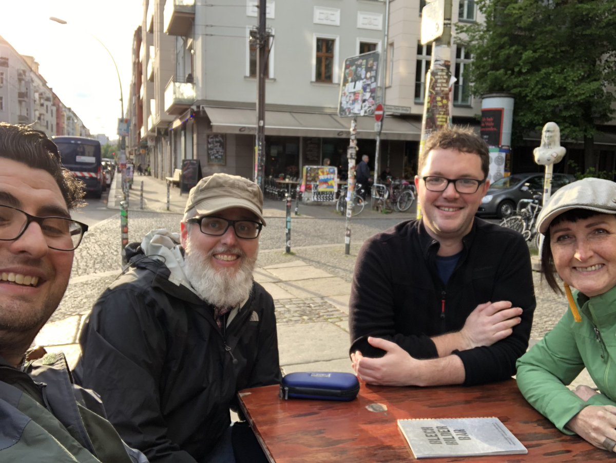 Starting off the Berlin fieldwork in style! #berlinMMU19 <a href="/GailLightFest/">Gail Skelly</a> <a href="/ShadyEuroFreak/">Dr Jamie Halliwell 🏳️‍🌈</a> <a href="/jprobinson24/">James Robinson</a>