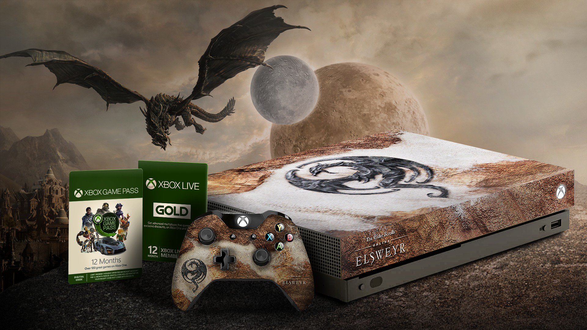 Vakantie hoogtepunt absorptie Xbox Game Pass on Twitter: "We're celebrating 5 years of @TESOnline by  giving away this Elsweyr Xbox One X with a year of Xbox Game Pass and Xbox  Live Gold! #ESOsweepstakes #SeasonOfTheDragon
